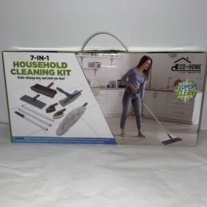 Eco+Home 7-in-1 Household Cleaning Kit Dust Sweep Mop Scrub‎